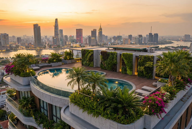 寸止挑战空中花园植物视频